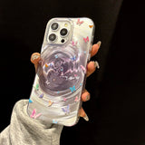 Coque iPhone à motif papillon tourbillonnant vibrant