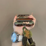 Cute Crybaby & Hearts Olive Green Phone Case