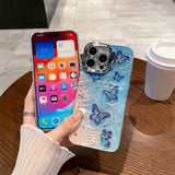 Ocean Blue Butterfly iPhone Case