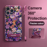 Borderless Blossom iPhone Case with Invisible Phone Holder