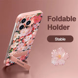 Borderless Blossom iPhone Case with Invisible Phone Holder