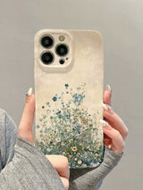 Vintage Distressed Floral Oil Painting Art iPhone Case