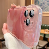 Airbag Pink Wave iPhone Case - CREAMCY