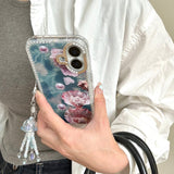 Aqua Diamond Shell Pearl iPhone Case - CREAMCY