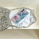 Aqua Diamond Shell Pearl iPhone Case - CREAMCY