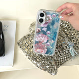 Aqua Diamond Shell Pearl iPhone Case - CREAMCY