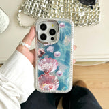Aqua Diamond Shell Pearl iPhone Case - CREAMCY