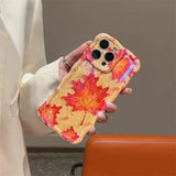 Autumn Maple Glow iPhone Case - CREAMCY