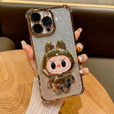 Bling Bling 3D Labubu iPhone Case - CREAMCY