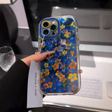 Blue Orchard Blush iPhone Case - CREAMCY