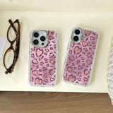 Blush Leopard Bling iPhone Case - CREAMCY