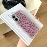 Blush Leopard Bling iPhone Case - CREAMCY