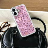 Blush Leopard Bling iPhone Case - CREAMCY