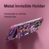 Borderless Blossom iPhone Case with Invisible Phone Holder - CREAMCY