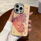 Dreamy Pink Butterfly Wing iPhone Case - CREAMCY