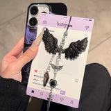 Eclipse Damsel iPhone Case with Phone Charm - CREAMCY