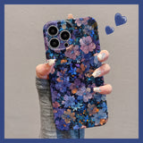 Elegant Hand Drawn Floral Vintage Aesthetic iPhone Case - CREAMCY