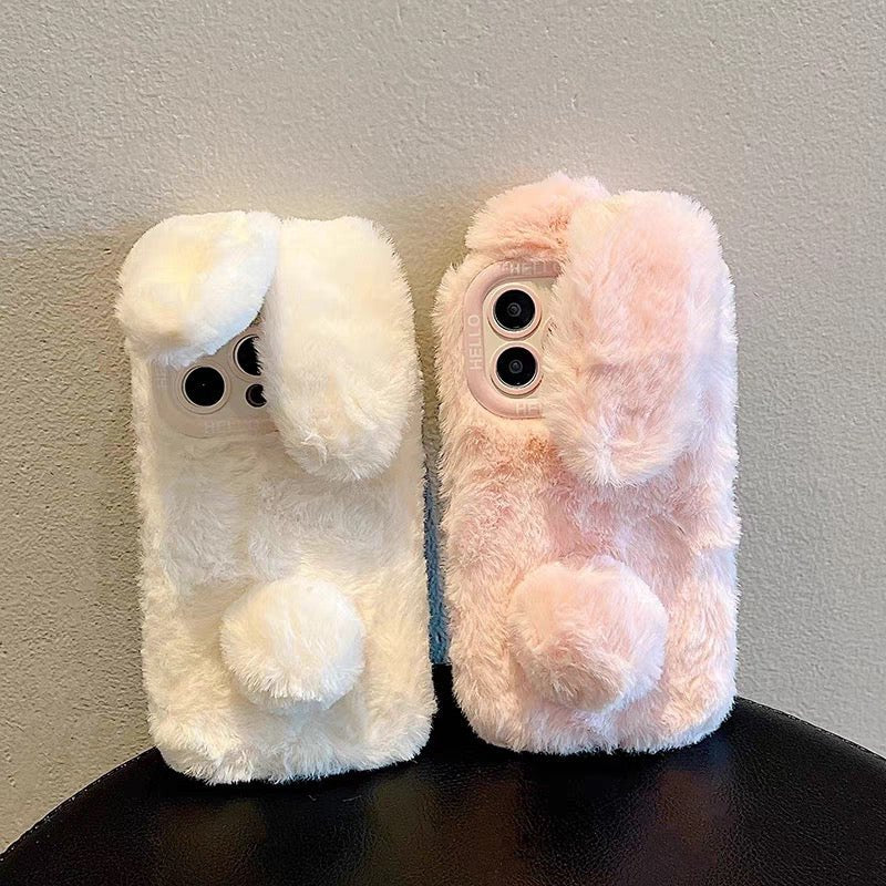 Fluffy Bunny iPhone Case – CREAMCY - Main Image