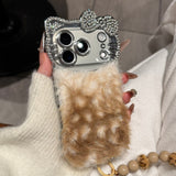 Fluffy Kitty Ear Plush iPhone Case - CREAMCY