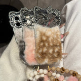 Fluffy Kitty Ear Plush iPhone Case - CREAMCY