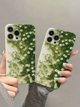 Fresh Daisy Graffiti Vine White Flower Artistic iPhone Case - CREAMCY