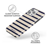 Heritage Nautical Stripe iPhone Case - CREAMCY