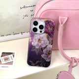 Lavender Peony Glamour iPhone Case - CREAMCY