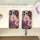 Lavender Peony Glamour iPhone Case - CREAMCY