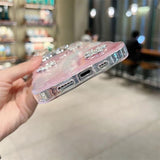 Pink Bloom Butterfly Shell iPhone Case - CREAMCY