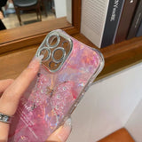 Pink Marble Butterfly iPhone Case - CREAMCY