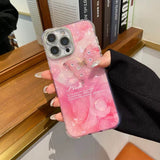 Pink Marble Butterfly iPhone Case - CREAMCY