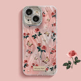 Pink Petal & Butterfly iPhone Case - CREAMCY