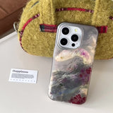 Coque iPhone gracieuse serpent et pivoine