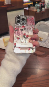 Pink Petal & Butterfly iPhone Case