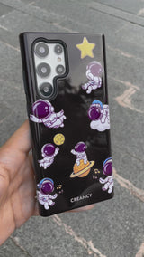 Niedliches Astronautenmuster Samsung Galaxy Hülle