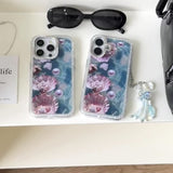 Aqua Diamond Shell Pearl iPhone Case