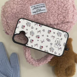 Zierliche iPhone-Hülle mit Blumenmuster