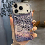 Purple Stardust Butterfly Dream iPhone Case - CREAMCY