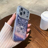 Purple Stardust Butterfly Dream iPhone Case - CREAMCY