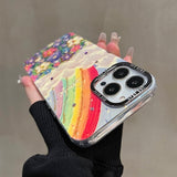 Rainbow Floral iPhone Case - CREAMCY