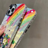 Rainbow Floral iPhone Case - CREAMCY
