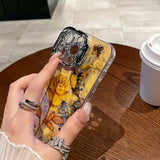 Retro Oil - Painting Golden Blossom iPhone Case - CREAMCY