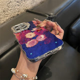 Retro Oil Painting Rose Meadow iPhone Case - CREAMCY
