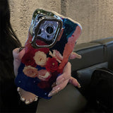 Retro Oil Painting Rose Meadow iPhone Case - CREAMCY