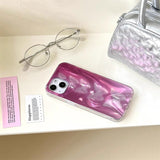 Rose Pink Fade Butterfly iPhone Case - CREAMCY