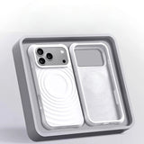 Sculpted Wavy Ripple Textured Aesthetic Shockproof iPhone Case - CREAMCY