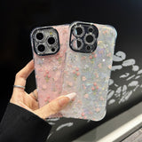 Summer Tulips Quartz iPhone Case w/ Crystal Lens Protector - CREAMCY