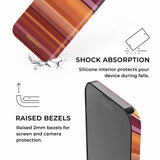 Sunset Gradient Stripe iPhone Case - CREAMCY