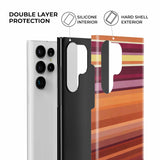 Sunset Gradient Stripe Samsung Galaxy Case - CREAMCY