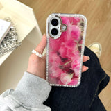 Tulip - Embossed Rhinestone iPhone Case - CREAMCY